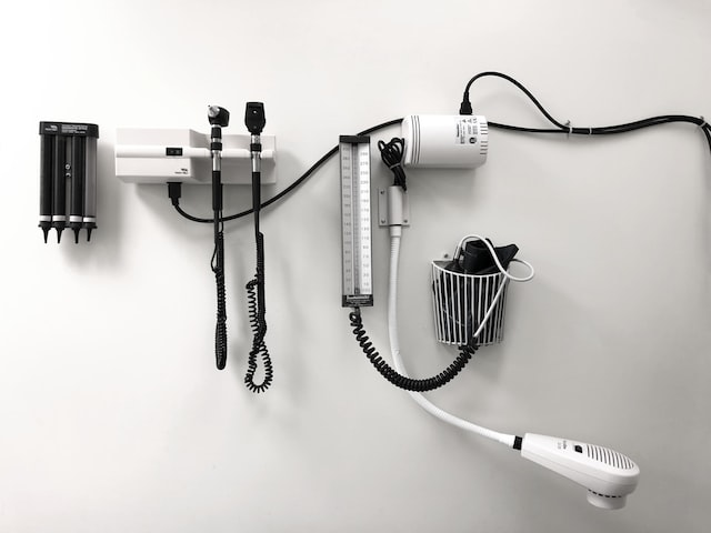 Closeup of various medical devices