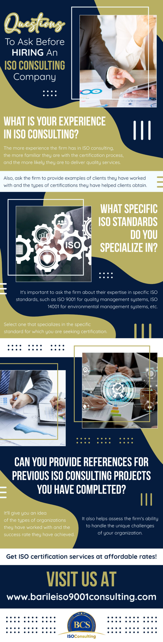 Questions To Ask Before Hiring An ISO Consulting Company - Infograph